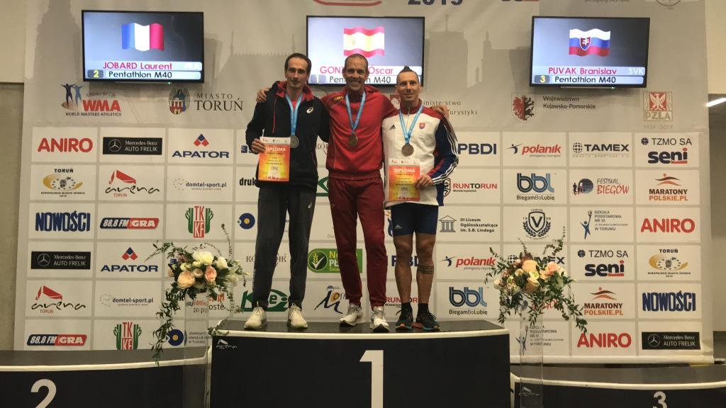 Óscar González, Campeón del Mundo pentatlón M40 y Record de España